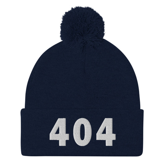 404 Area Code Pom-Pom Beanie