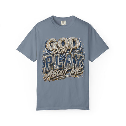 RCD God Don't Play About Me Tshirt  Bold Script Religious Streetwear