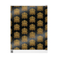 HDMX Luxury Gold Crest Wrapping Paper — Elegant Black & Gold Gift Wrap