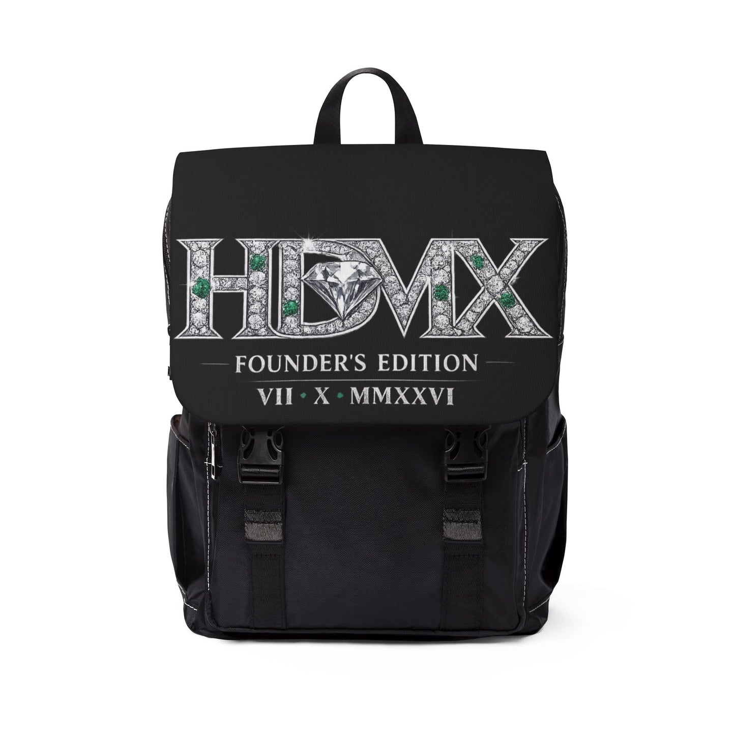HDMX Founder's Edition Backpack — Casual Shoulder Backpack with Embellished Logo