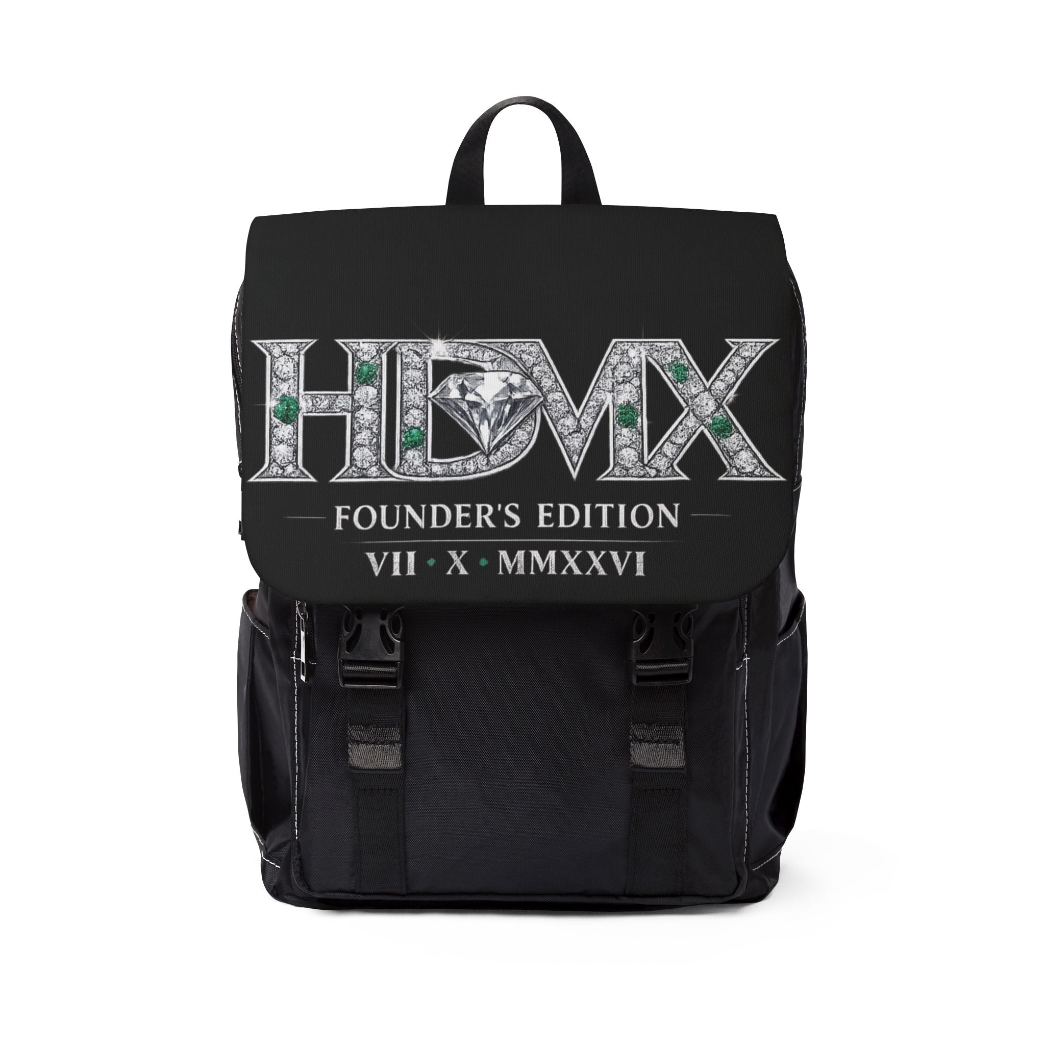HDMX Founder's Edition Backpack — Casual Shoulder Backpack with Embellished Logo