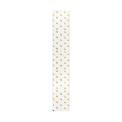 White and Gold Script Monogram Wrapping Paper Roll
