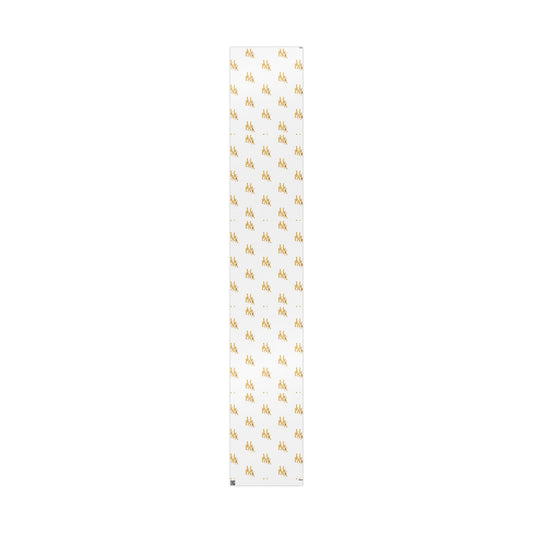 White and Gold Script Monogram Wrapping Paper Roll