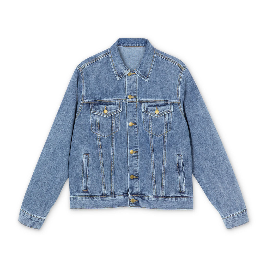 Denim Jacket — 'House of DMX' Back Graphic Casual Jean Jacket