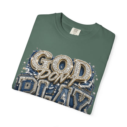 RCD God Don't Play About Me Tshirt  Bold Script Religious Streetwear