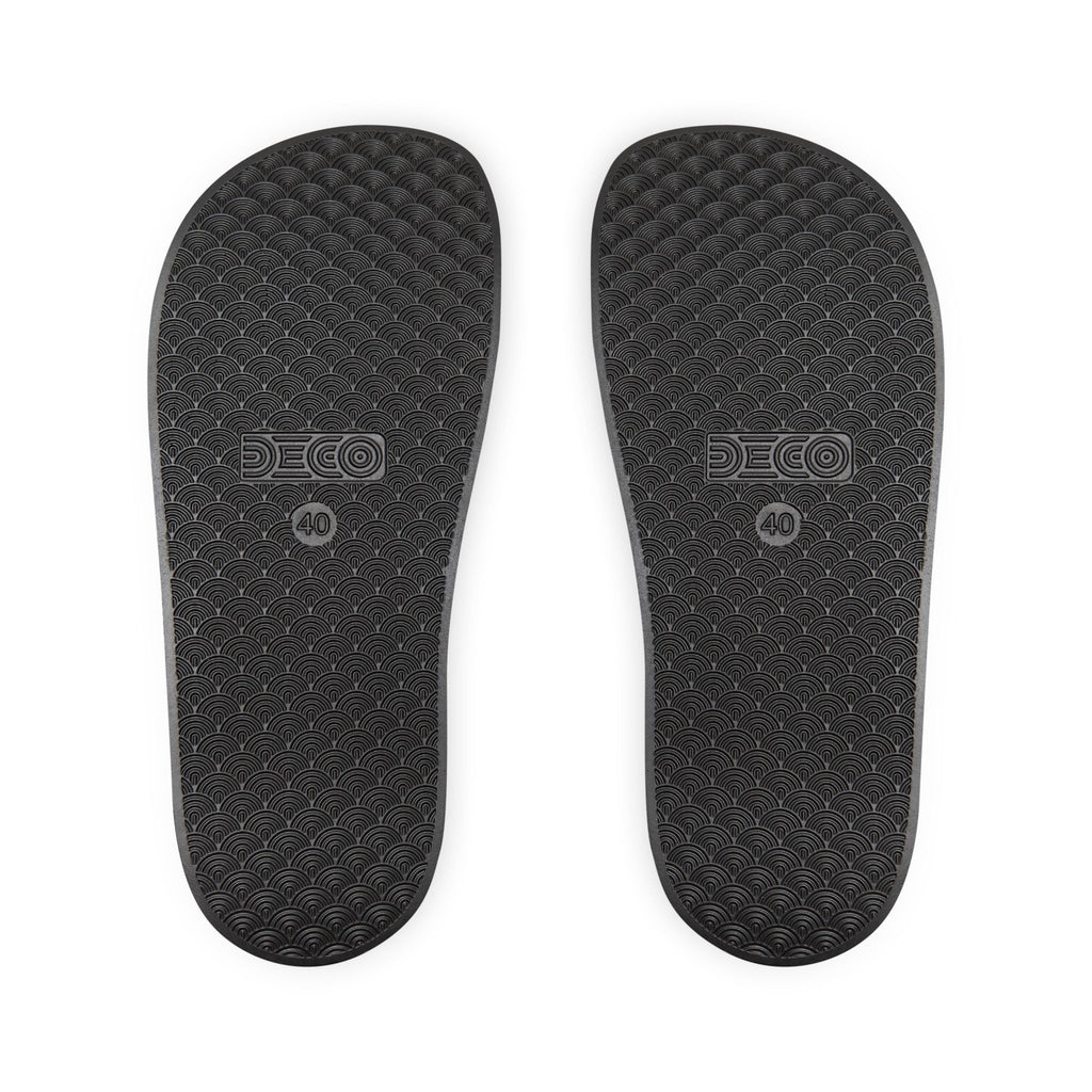Men's Slide Sandals — HDMX Logo Removable-Strap Pool & Casual Slides