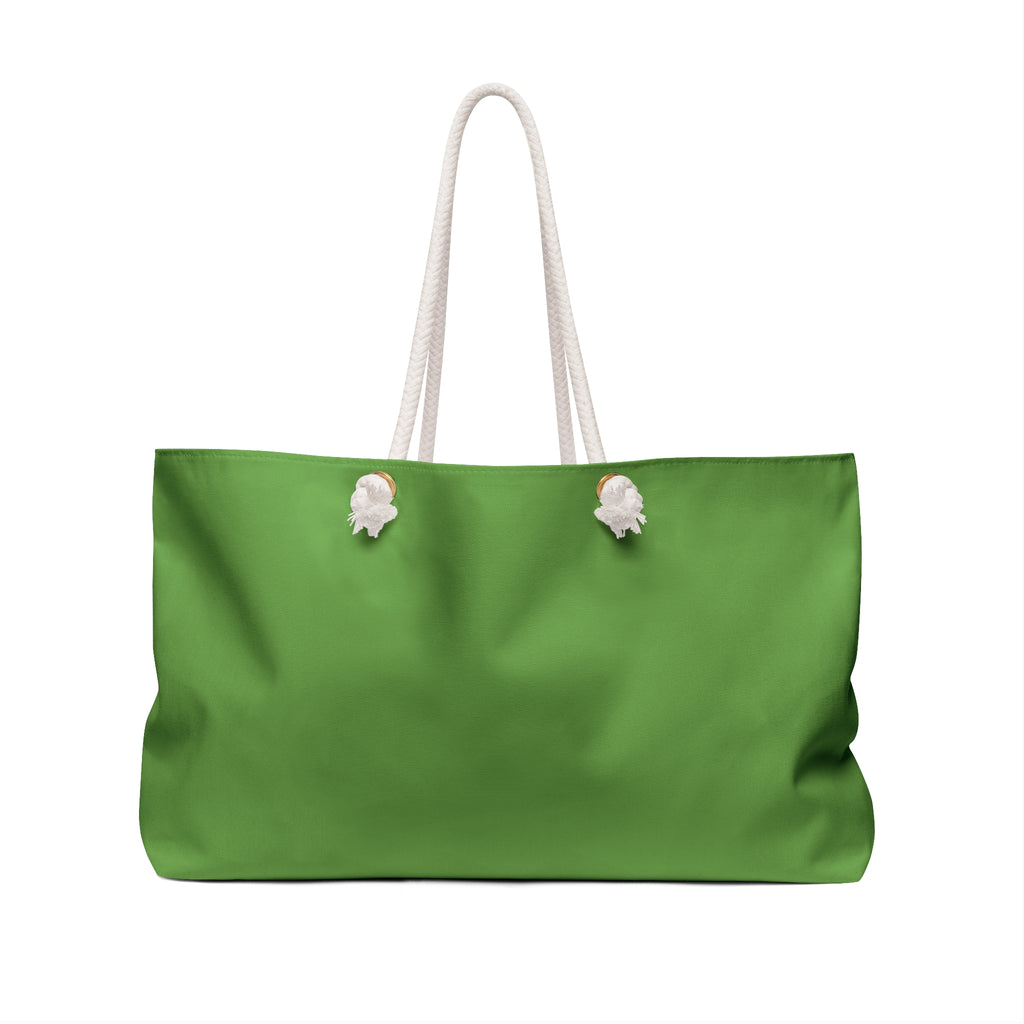 Green Baroque Monogram Weekender Bag — Personalized HOMX Travel Tote