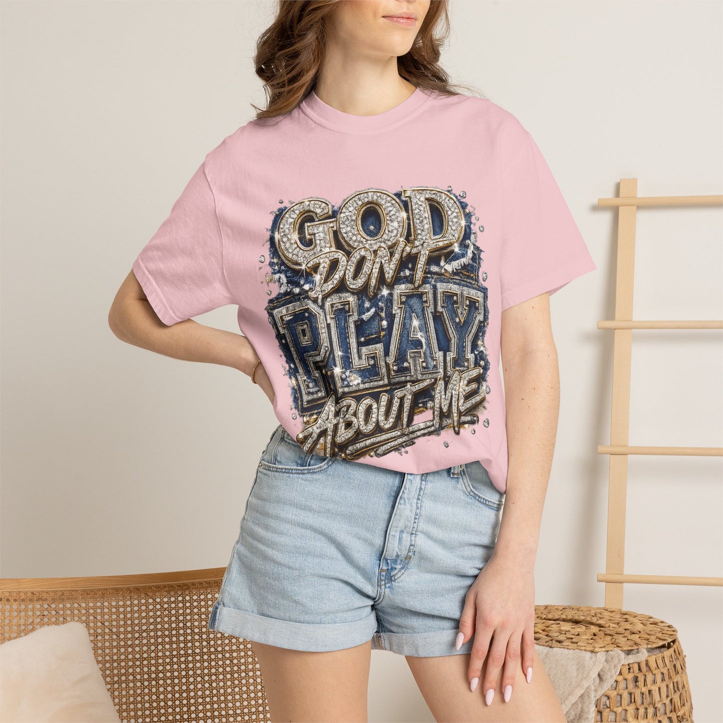 RCD God Don't Play About Me Tshirt  Bold Script Religious Streetwear