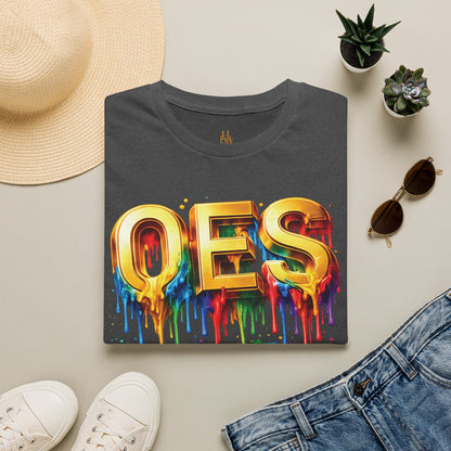 OES Rainbow Drip T-Shirt — Colorful Pride Paint-Drip Graphic Tee