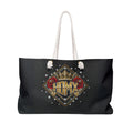 Crown & Roses Weekender Bag — 'HOME' Vintage Luxe Travel Tote