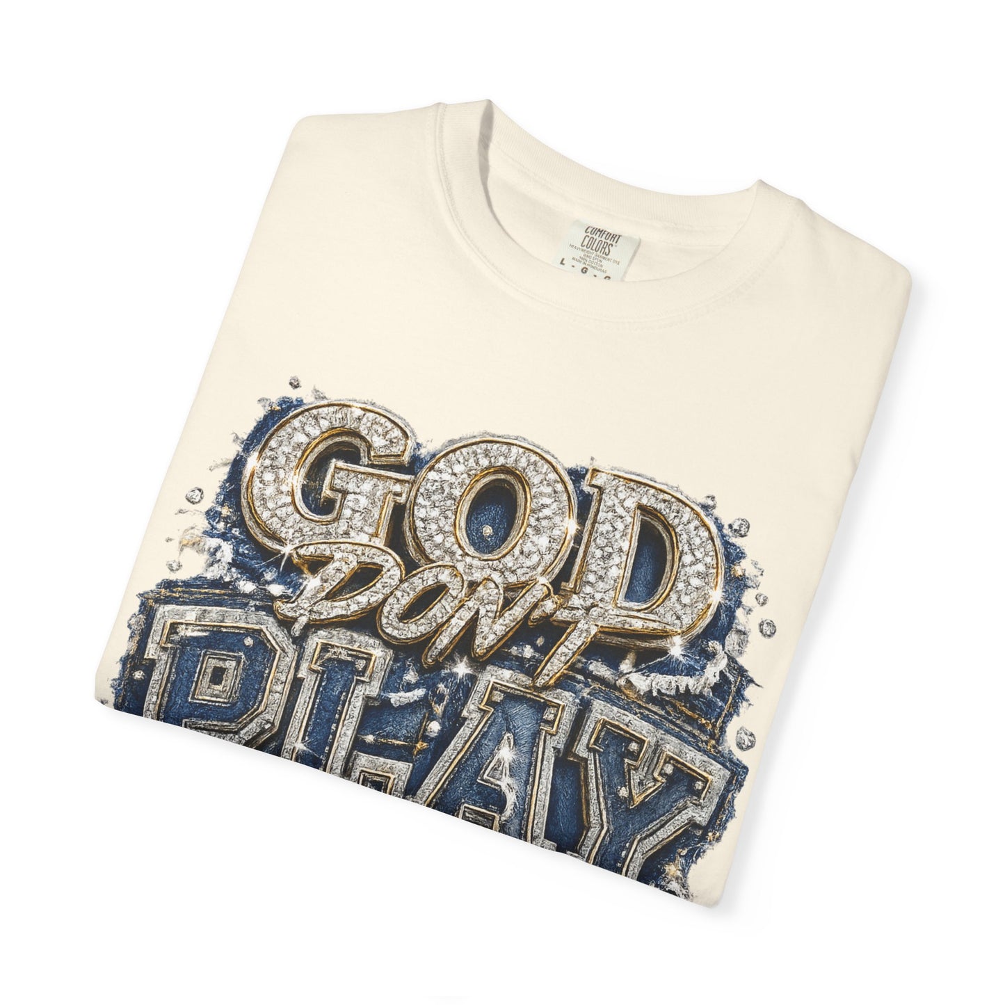 RCD God Don't Play About Me Tshirt  Bold Script Religious Streetwear
