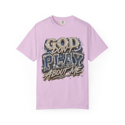 RCD God Don't Play About Me Tshirt  Bold Script Religious Streetwear
