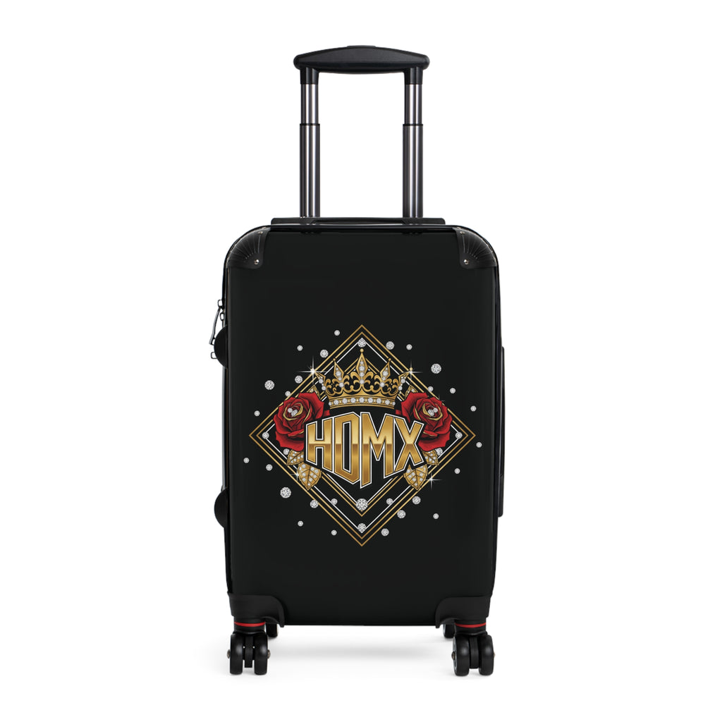 Suitcase — 'HDMX' Crown & Roses Carry-On Luggage