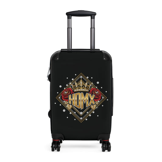 Suitcase — 'HDMX' Crown & Roses Carry-On Luggage
