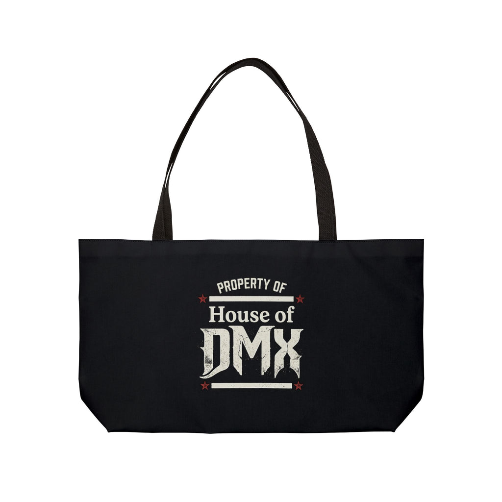 Weekender Tote Bag - "Property of House of DMX" Black Travel Beach Carryall