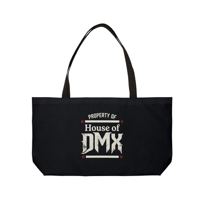Weekender Tote Bag - "Property of House of DMX" Black Travel Beach Carryall