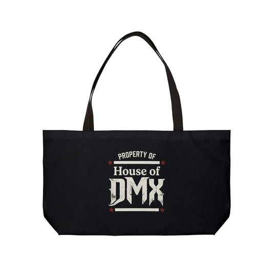 Weekender Tote Bag - "Property of House of DMX" Black Travel Beach Carryall