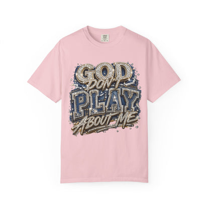RCD God Don't Play About Me Tshirt  Bold Script Religious Streetwear