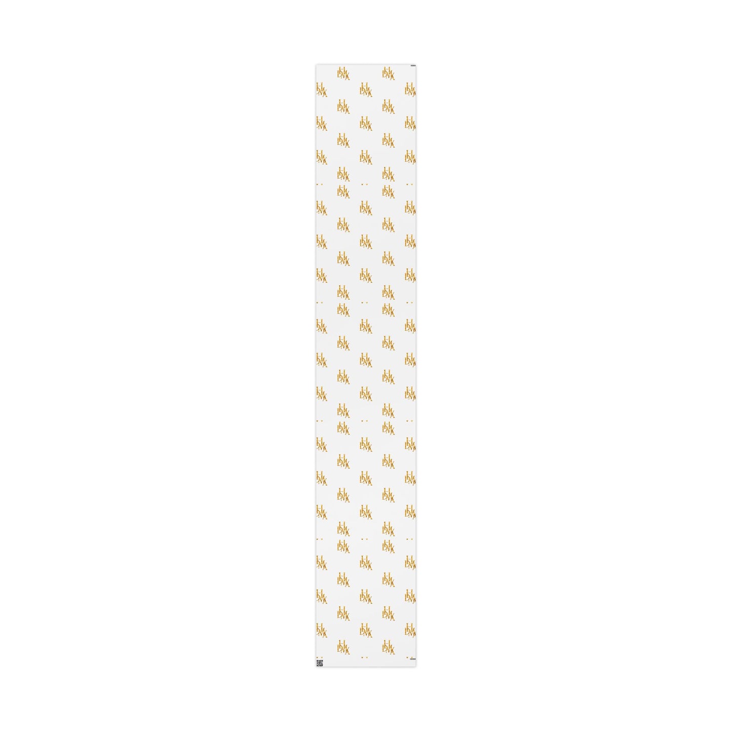 White and Gold Script Monogram Wrapping Paper Roll