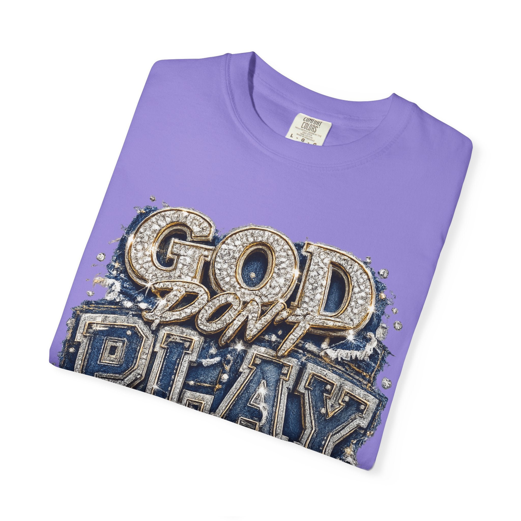 RCD God Don't Play About Me Tshirt  Bold Script Religious Streetwear