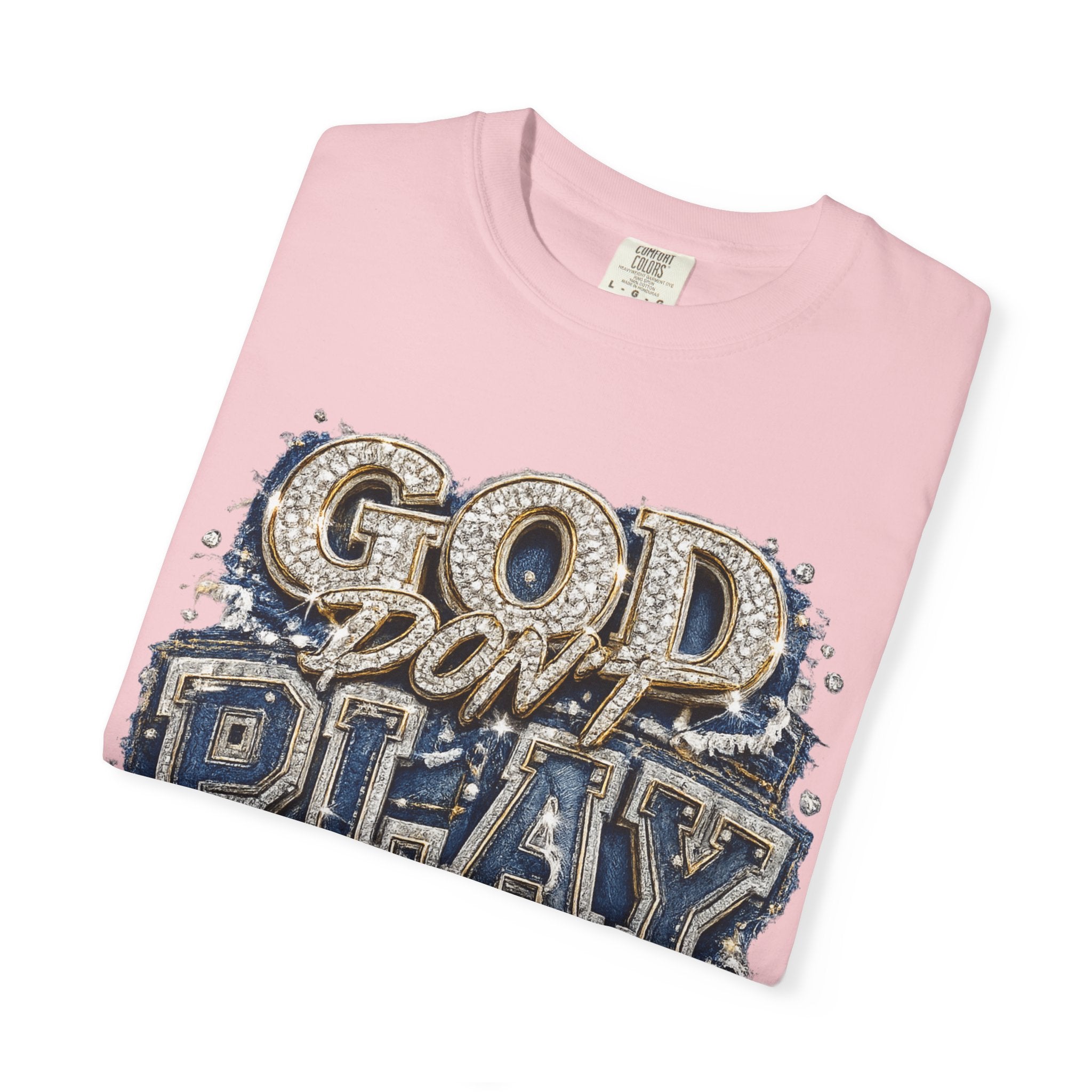 RCD God Don't Play About Me Tshirt  Bold Script Religious Streetwear