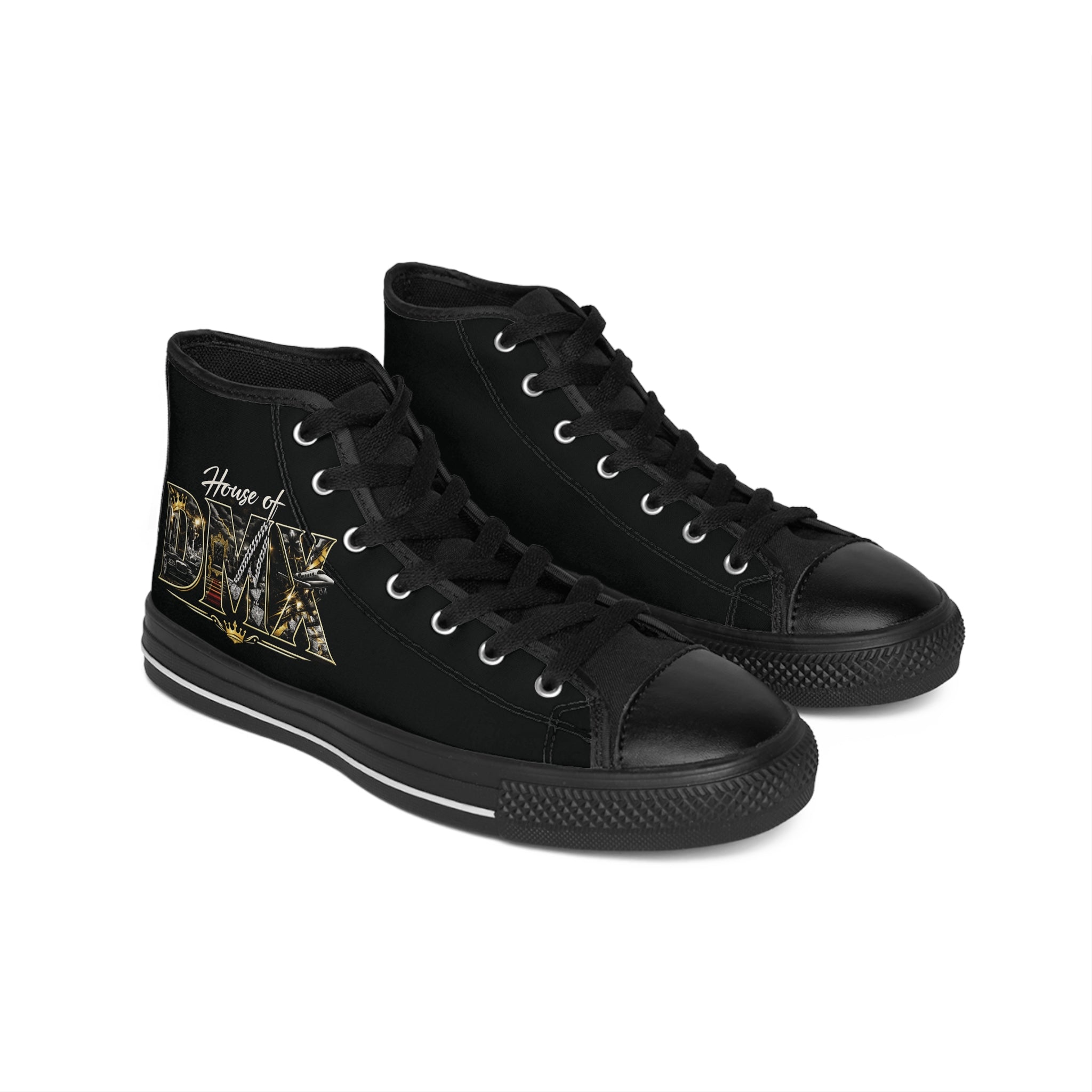 House of DMX High-Top Sneakers — Black Men’s Classic Sneakers