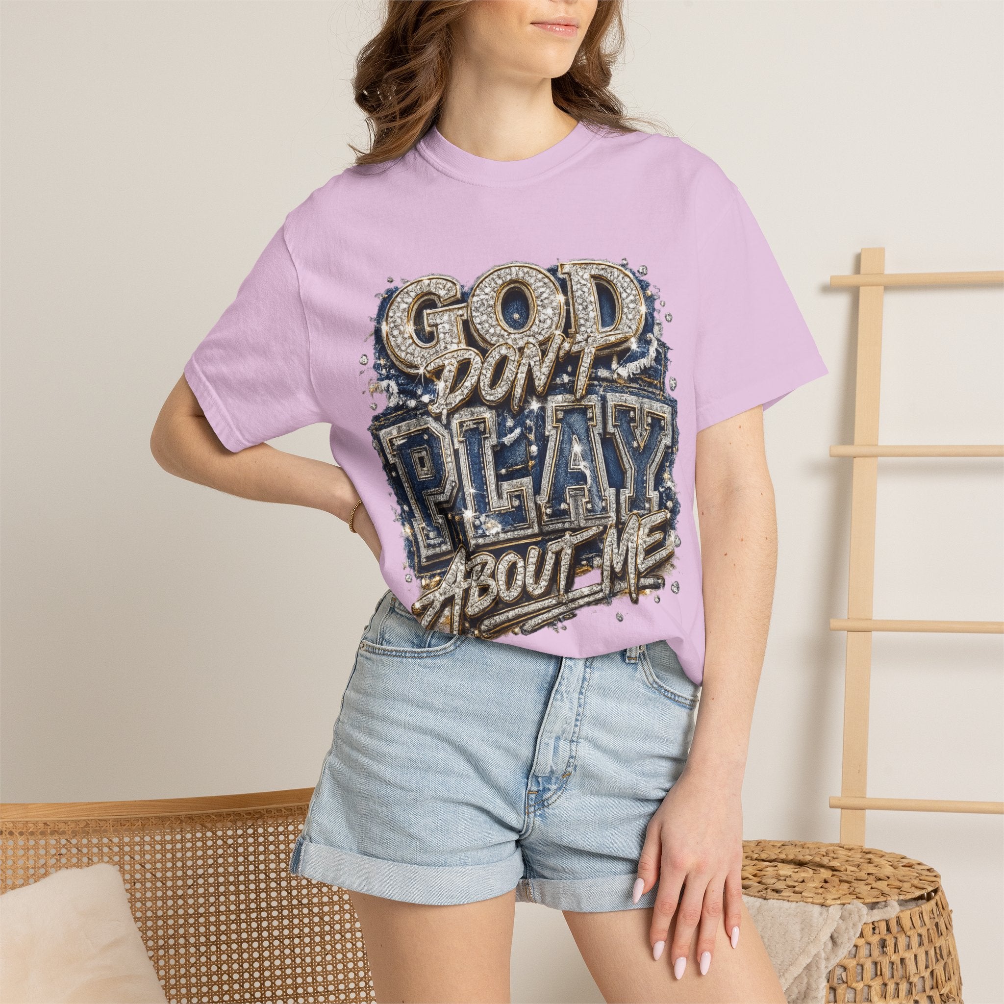 RCD God Don't Play About Me Tshirt  Bold Script Religious Streetwear