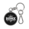 HDMX Crown Keyring Tag — Metal Keychain with 'HDMX est. 2026' Graphic