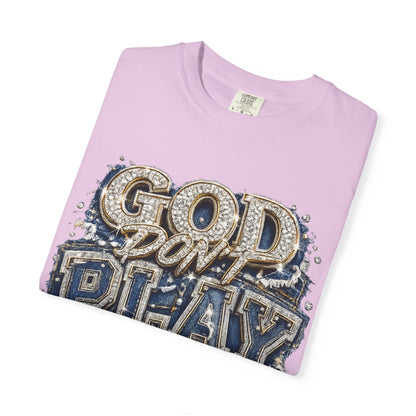 RCD God Don't Play About Me Tshirt  Bold Script Religious Streetwear