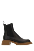 Loewe Men's Black Leather Chelsea Ankle Boots