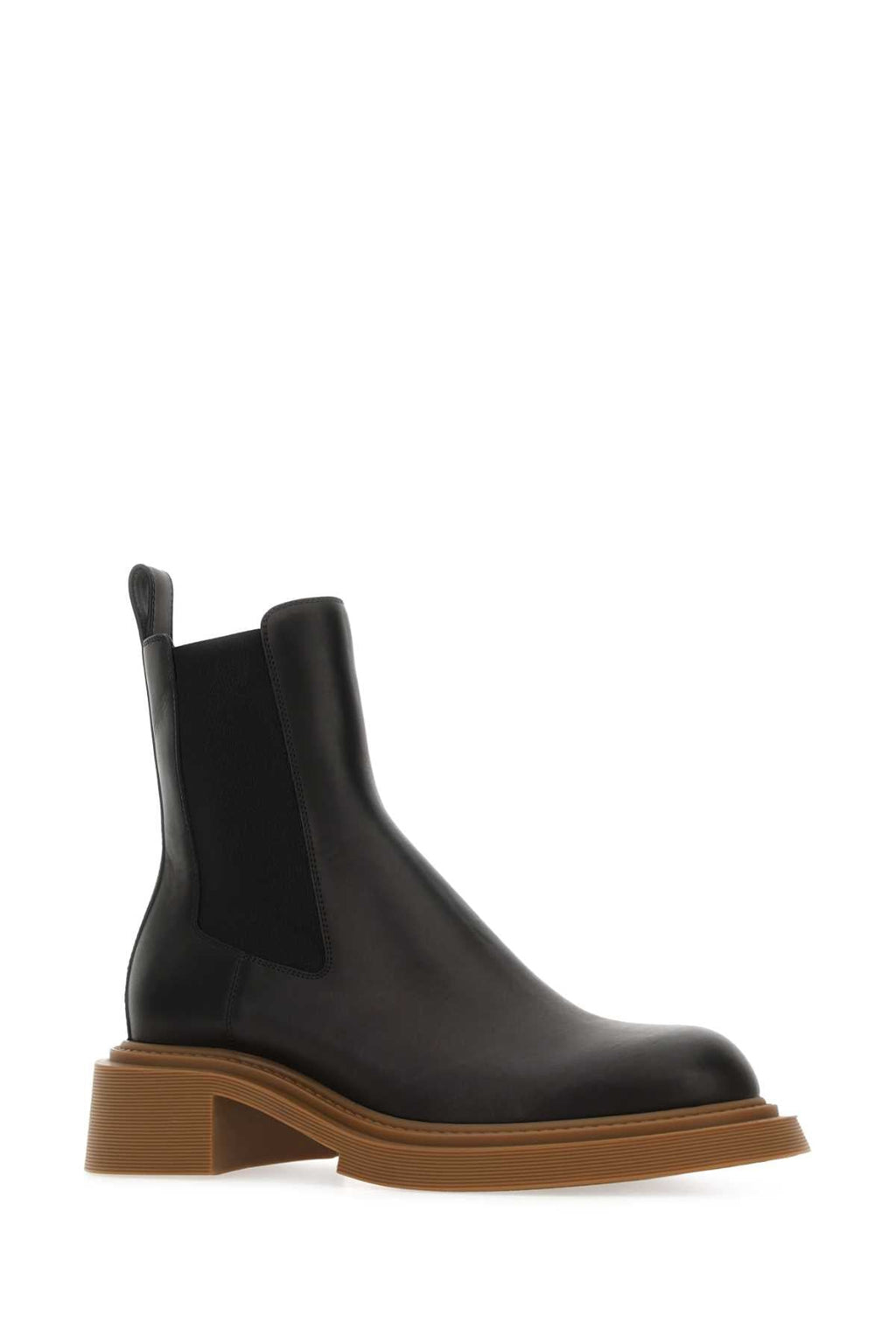 Loewe Men's Black Leather Chelsea Ankle Boots