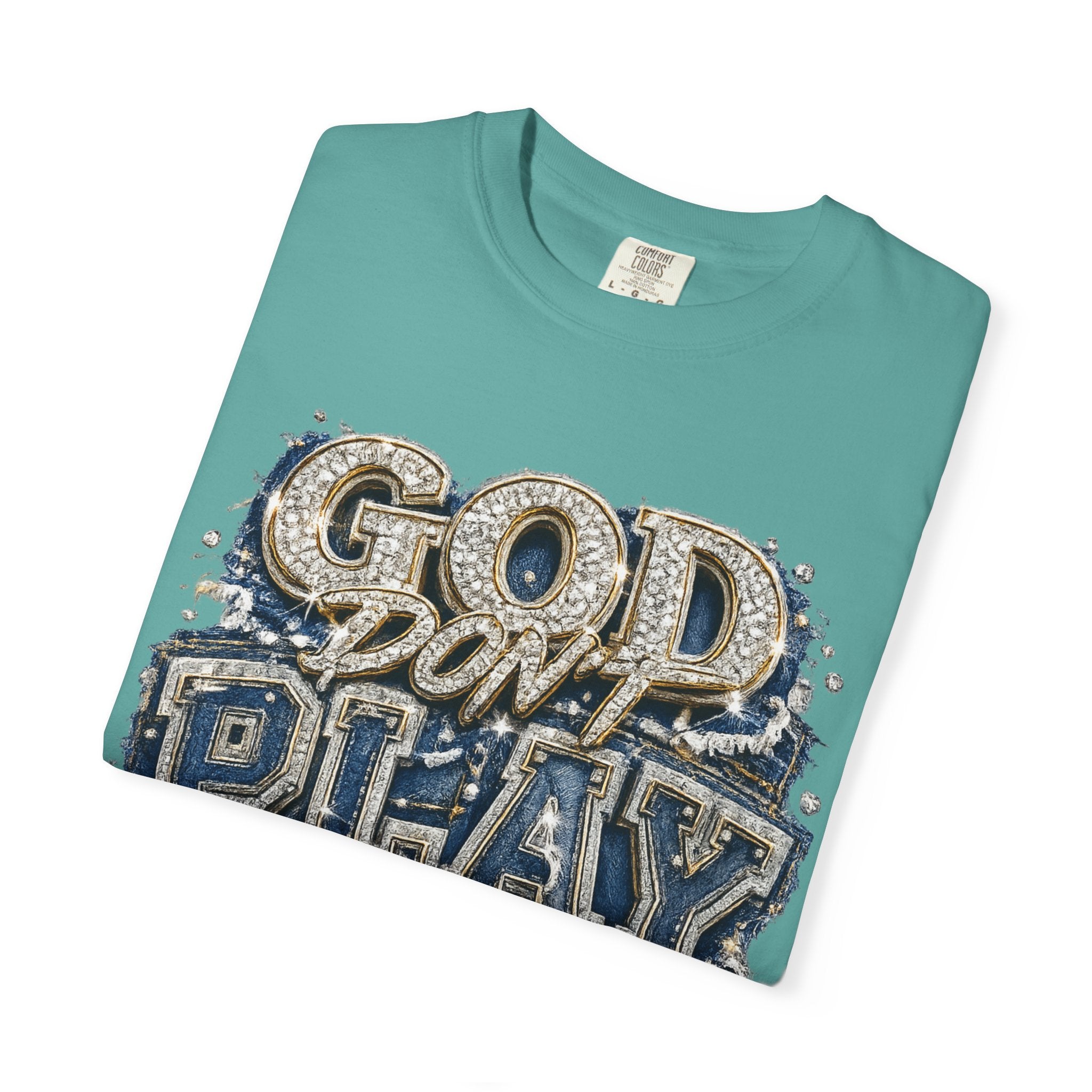 RCD God Don't Play About Me Tshirt  Bold Script Religious Streetwear