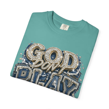 RCD God Don't Play About Me Tshirt  Bold Script Religious Streetwear