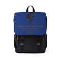 Black Rose Collection Shoulder Backpack — Blue Flap Casual Daypack