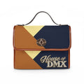Geometric 'House of DMX' Waterproof Canvas Bag — Retro Colorblock Satchel