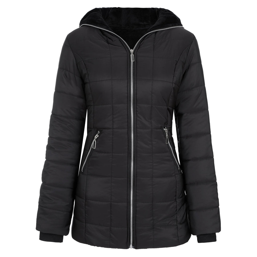 Ladies Hooded Long Sleeve Warm With Coats