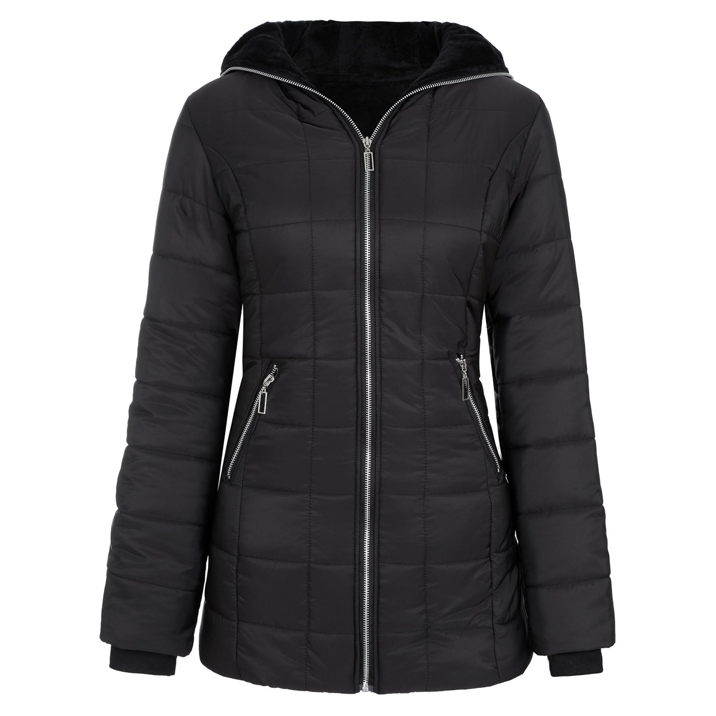 Ladies Hooded Long Sleeve Warm With Coats