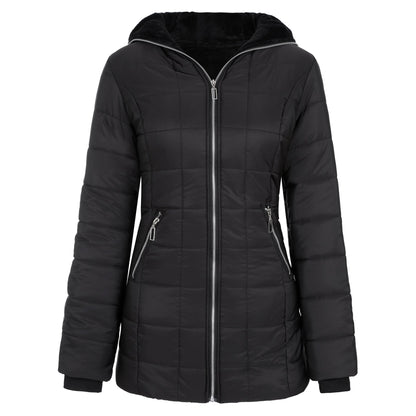 Ladies Hooded Long Sleeve Warm With Coats