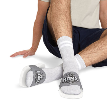 Men's Slide Sandals — HDMX Logo Removable-Strap Pool & Casual Slides