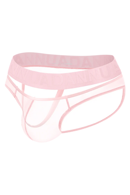 Men’s Sexy Sheer Thong with Ring & Strap Design