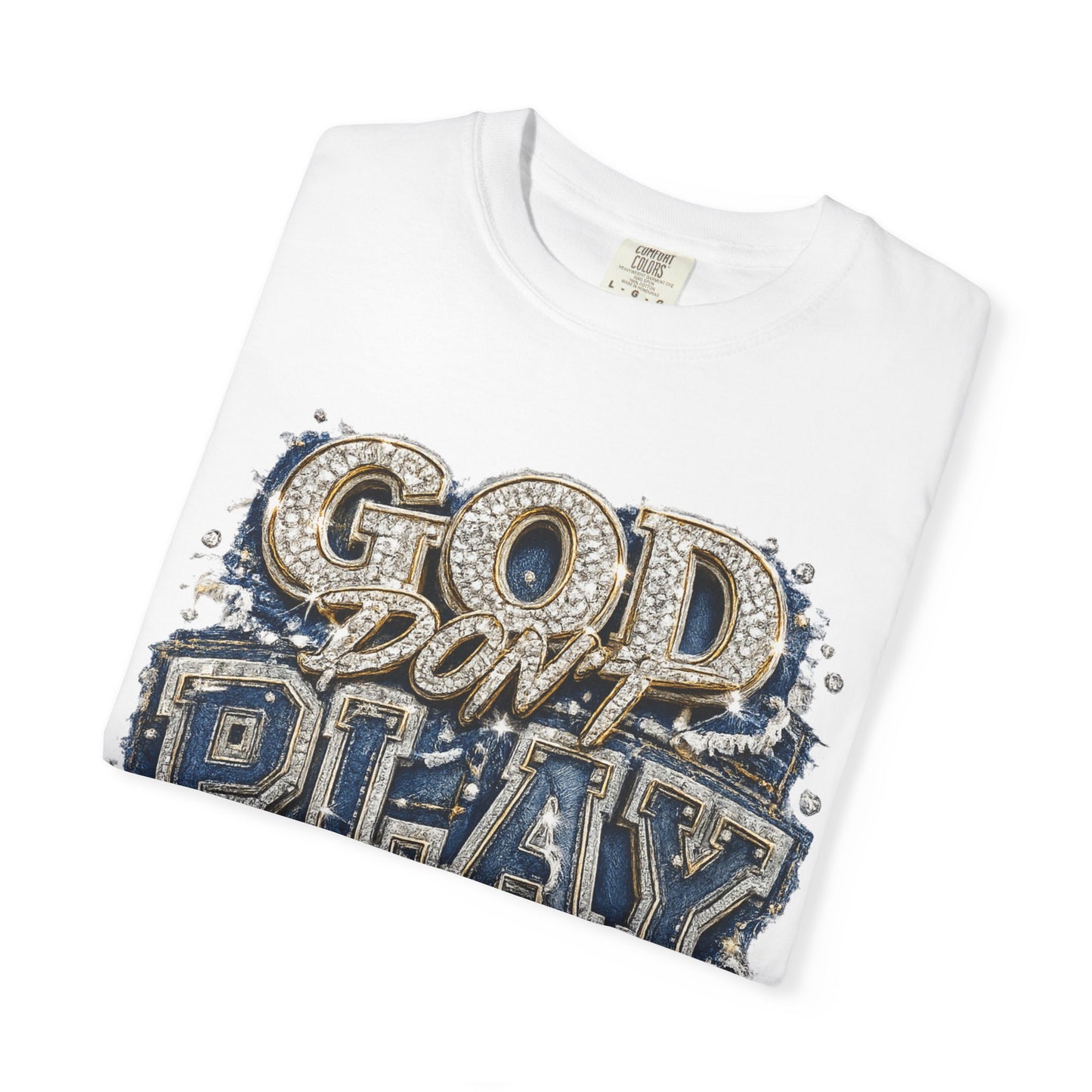 RCD God Don't Play About Me Tshirt  Bold Script Religious Streetwear