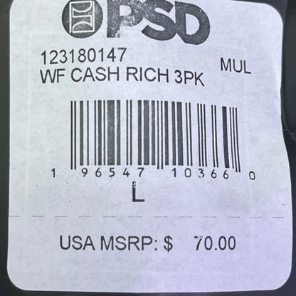 PSD (3 PACK) Warface Men's Boxer Briefs Large WF CASH RICH