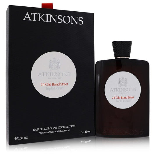 Atkinsons 24 Old Bond Street Triple Extract Eau de Cologne Concentree Spray 3.3 oz for Men