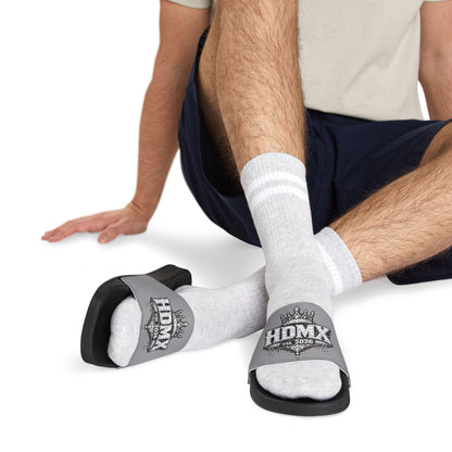 Men's Slide Sandals — HDMX Logo Removable-Strap Pool & Casual Slides