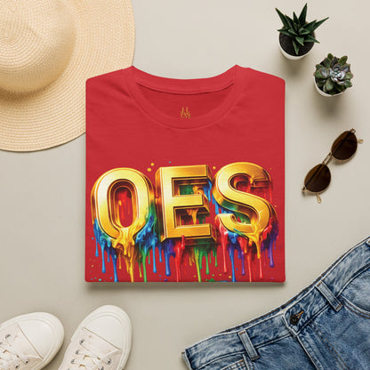 OES Rainbow Drip T-Shirt — Colorful Pride Paint-Drip Graphic Tee