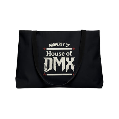 Weekender Tote Bag - "Property of House of DMX" Black Travel Beach Carryall