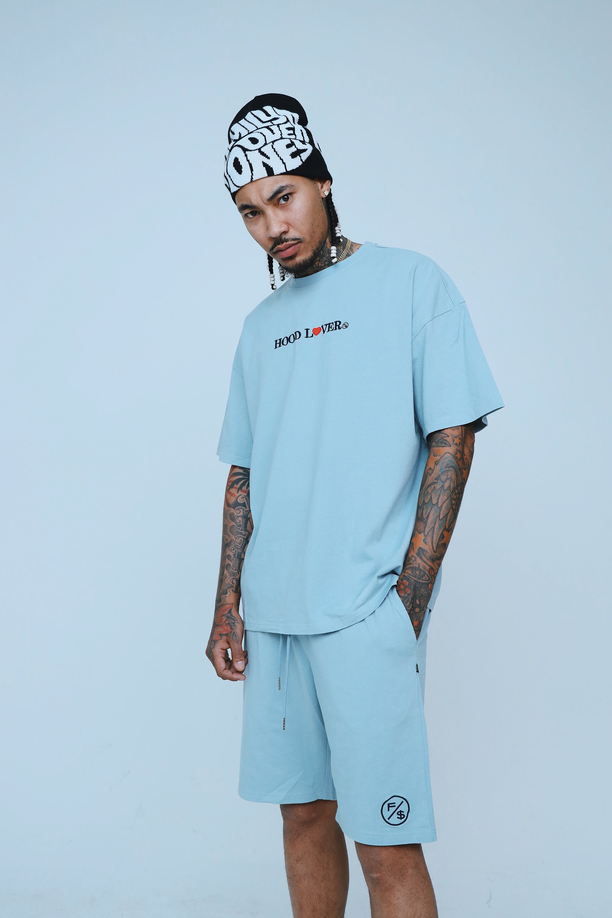 Oversized Streetwear Shorts – Hood Lover Graphic Shorts – Relaxed Fit