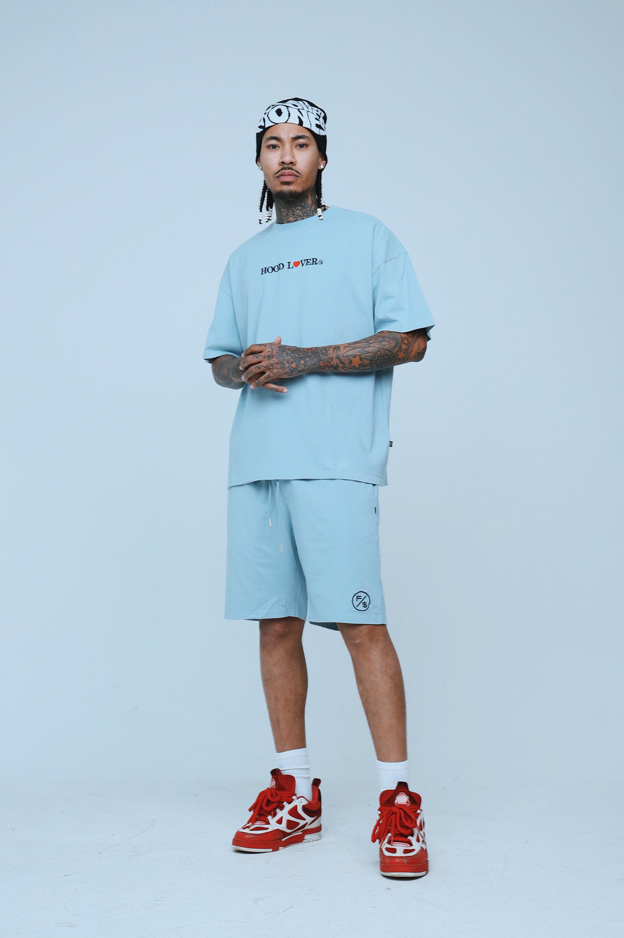 Oversized Streetwear Shorts – Hood Lover Graphic Shorts – Relaxed Fit