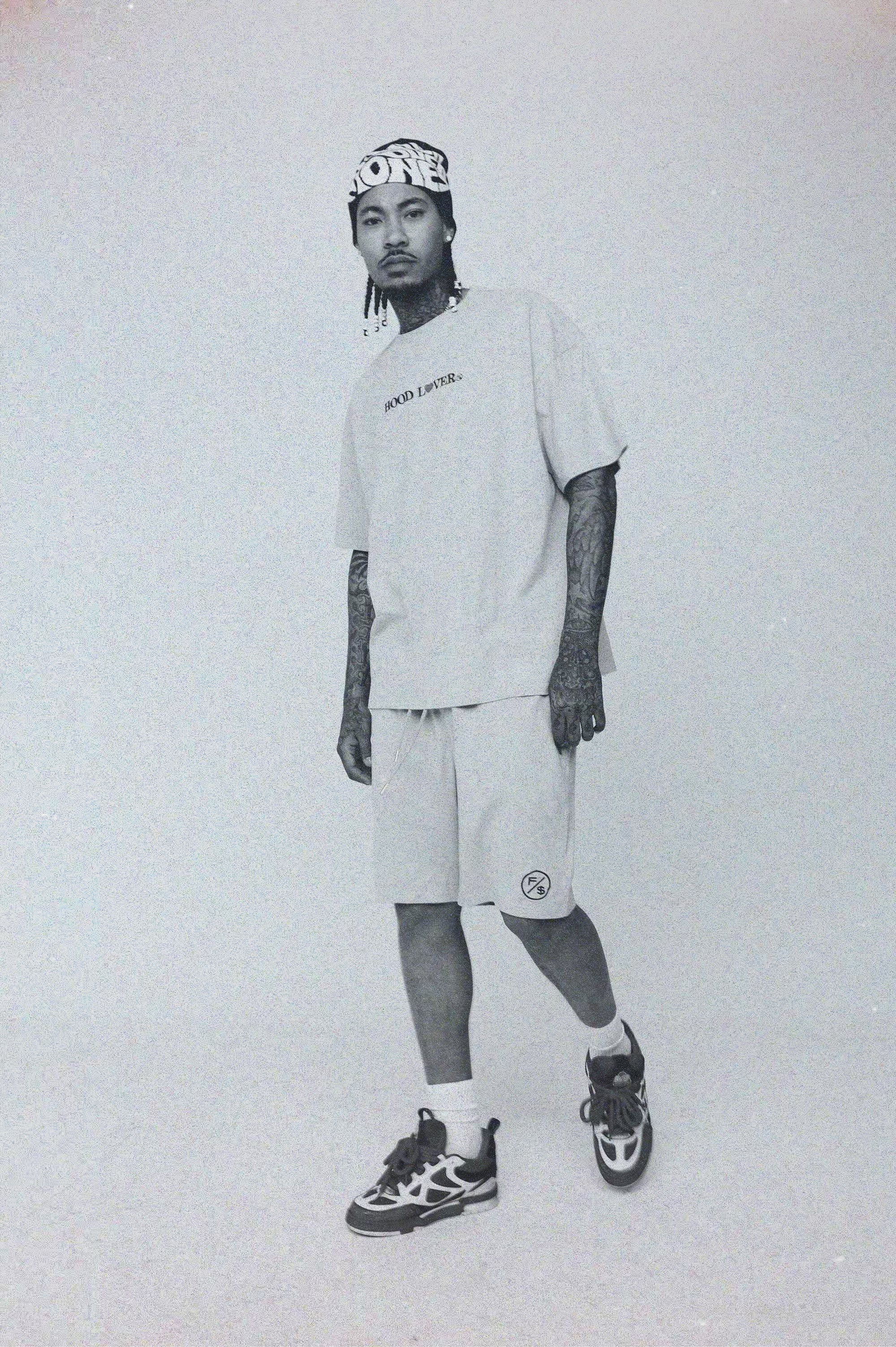 Oversized Streetwear Shorts – Hood Lover Graphic Shorts – Relaxed Fit