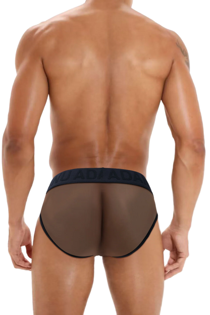 Men’s Sexy Sheer Thong with Ring & Strap Design